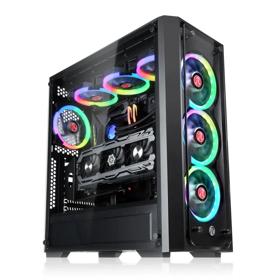 Raijintek Case EATX - PONOS TG4 - 4 x 120mm ARGB Fans, Tempered Glass