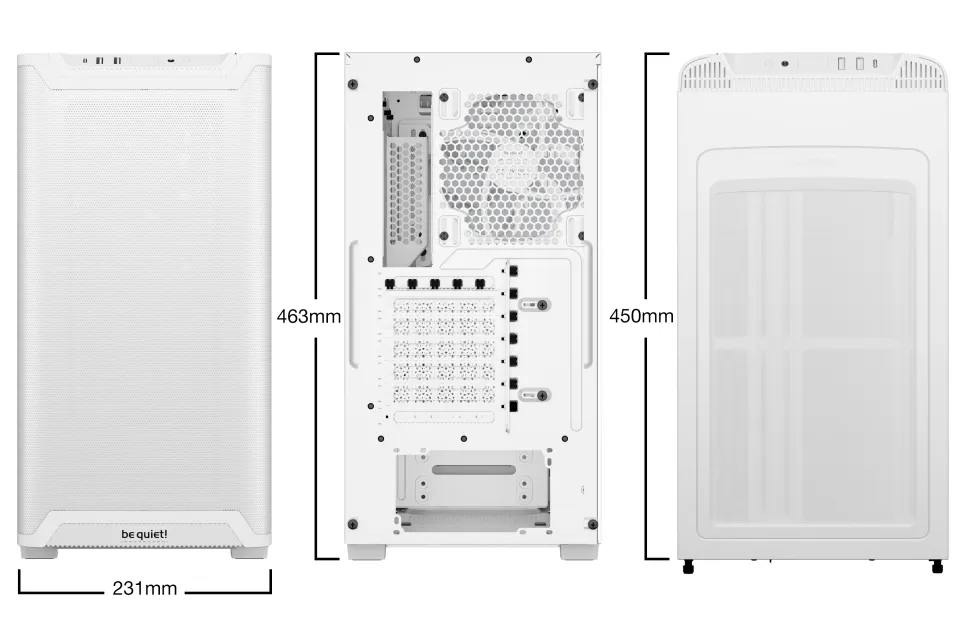 be quiet! Case ATX - Pure Base 501 LX White, foto 2