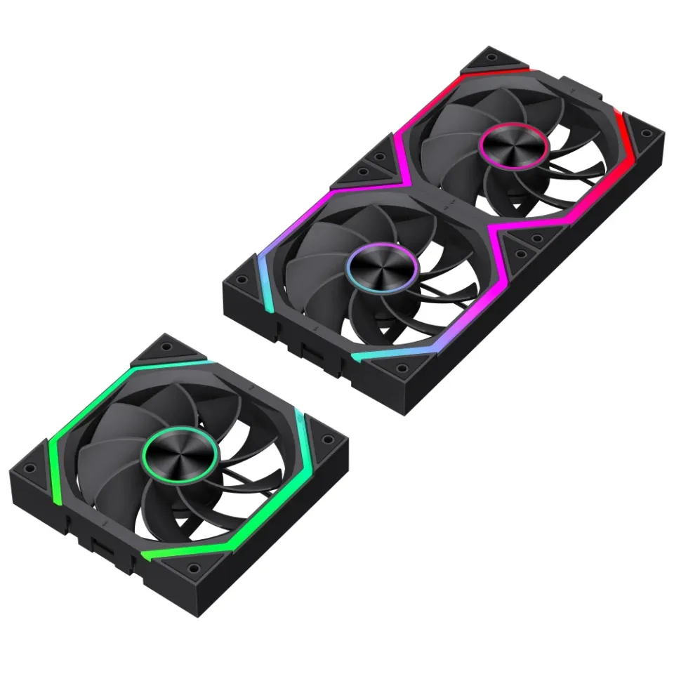 Gamemax Fan Pack 3-in-1 3x120mm - FN12A-N2 WL-R - Reverse, Daisy-Chain, A-RGB, foto 4