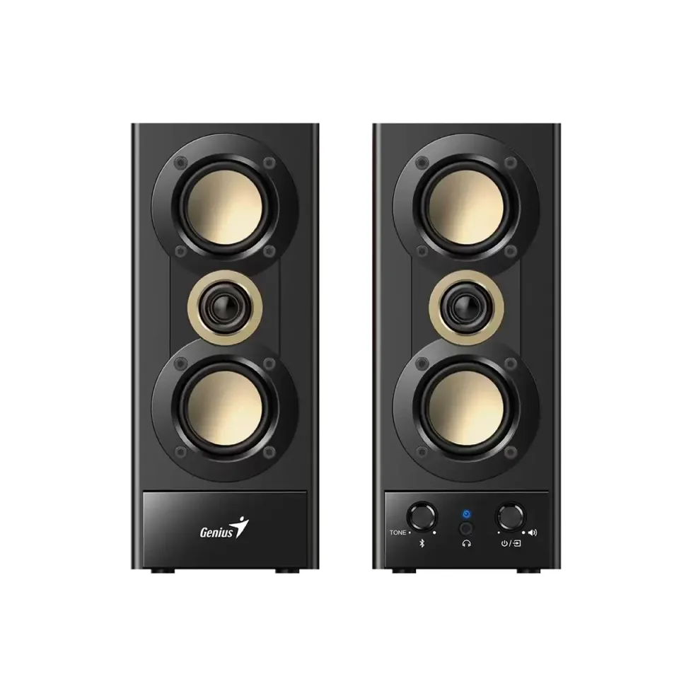 Genius Speakers 2.0 - SP-HF800BT - 20W RMS, Bluetooth 5.3, Wood, photo 3