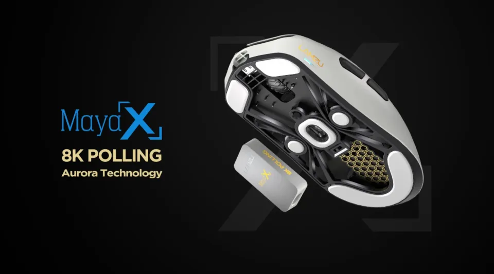 Lamzu MAYA X 8K - Wireless Gaming Mouse - Black, foto 5