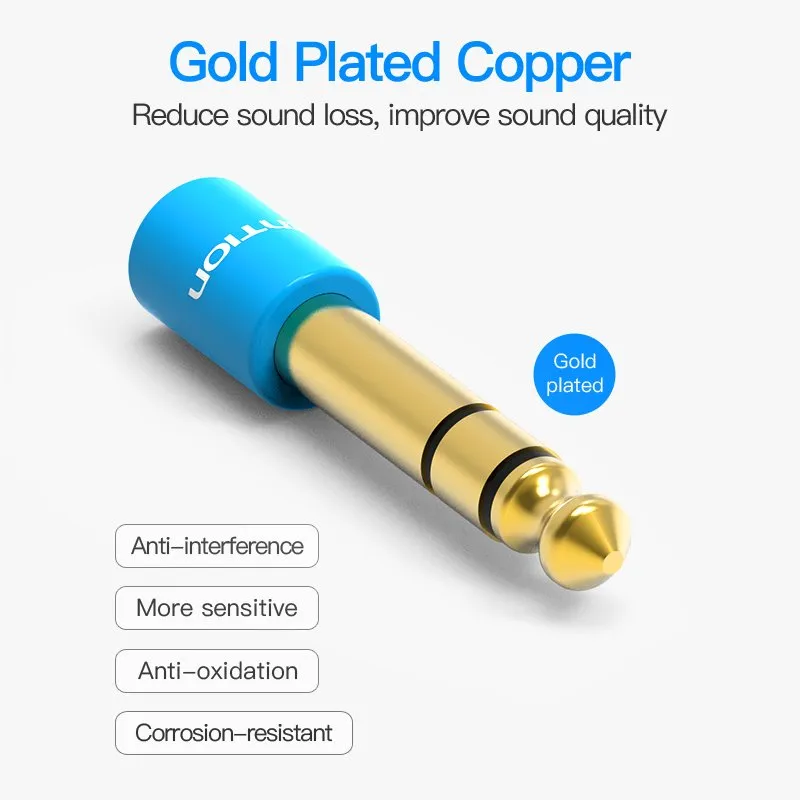 Vention Adapter Audio 6.5mm M / 3.5mm F - Blue - VAB-S01-L, foto 4