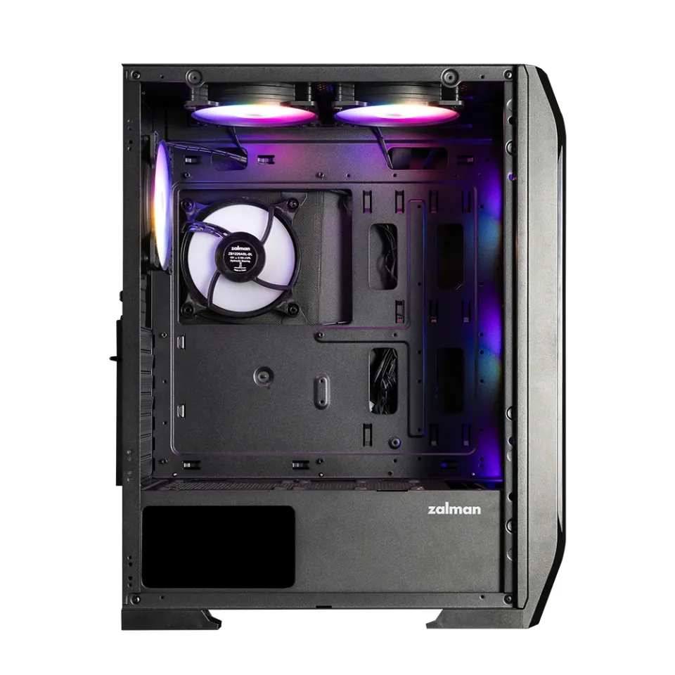 Zalman Case ATX - N7 PLUS - 7 fans included, Tempered Glass, photo 4