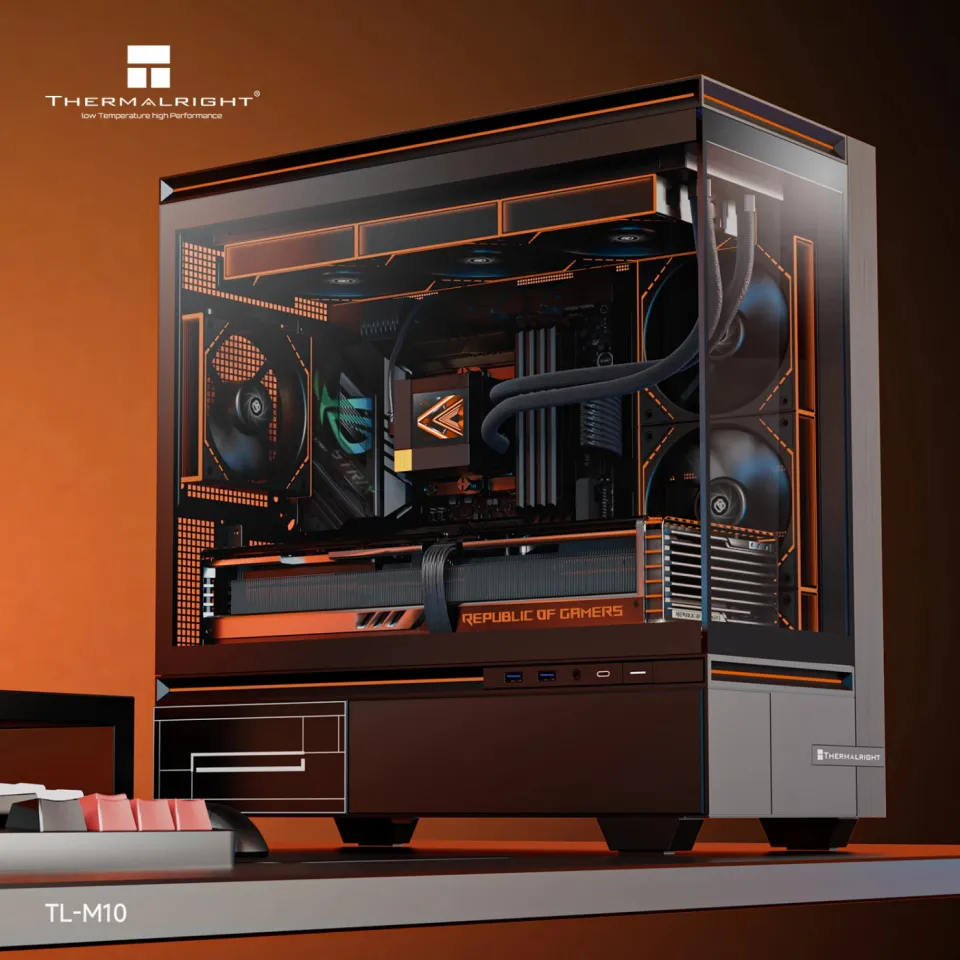 Thermalright Case mATX - TL-M10 Black - 4 x 120 mm ARGB included, USB-C, photo 4