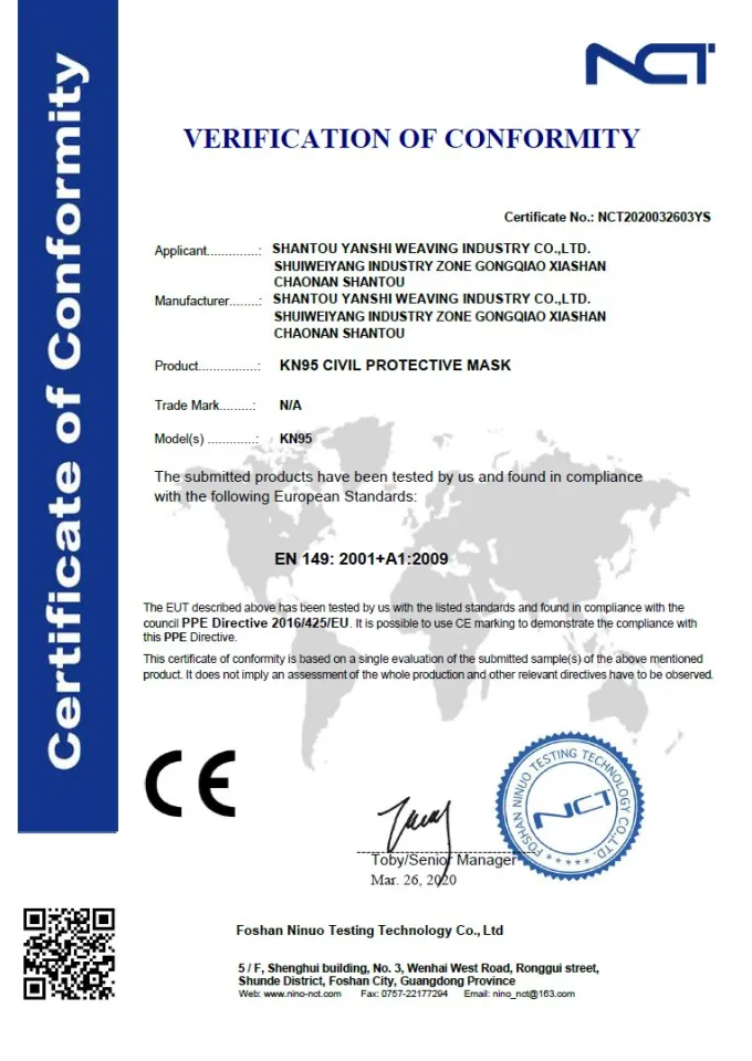 OEM Mask KN95 FFP2 - CE, FDA, foto 4