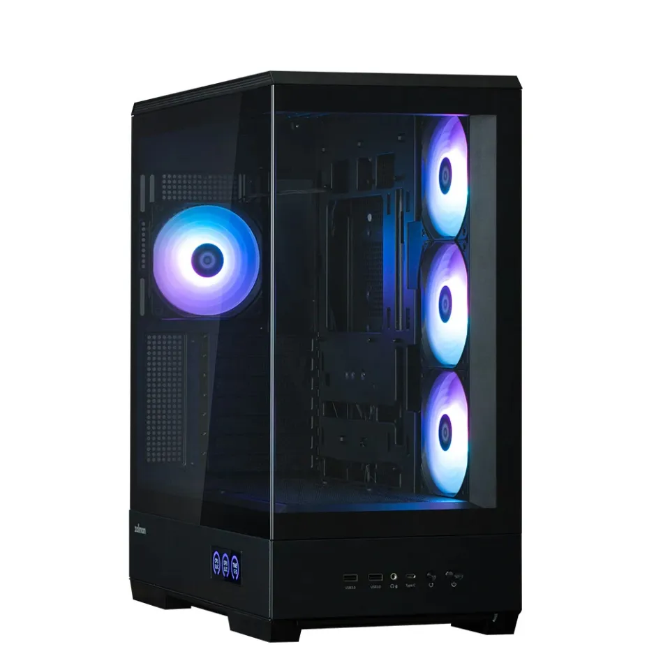 Zalman Case ATX - P50 DS Black - Digital Display, Addressable RGB, photo 6