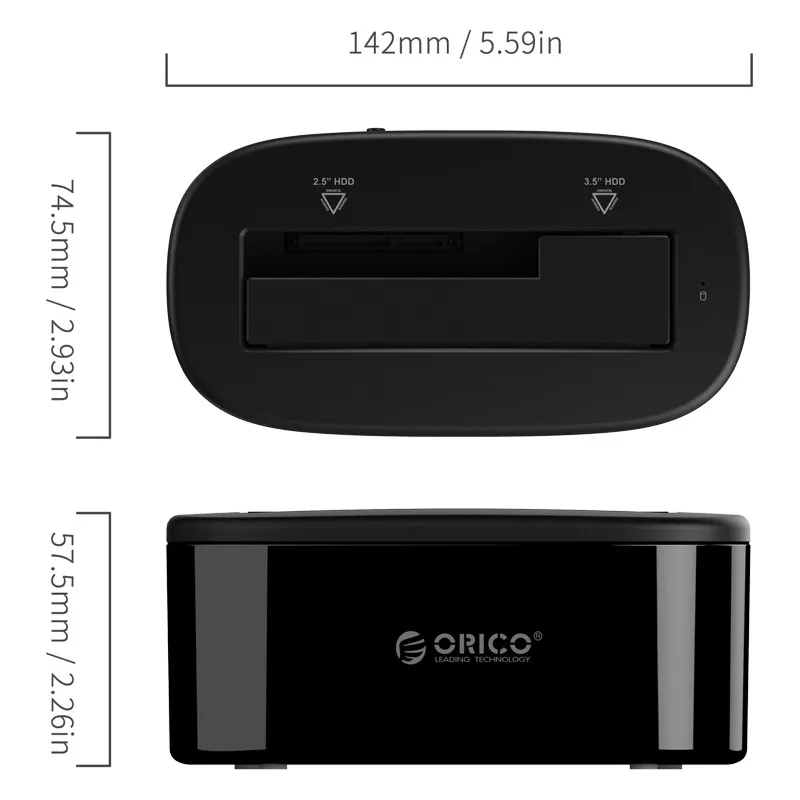 Orico Storage - HDD/SSD Dock - 2.5 and 3.5 inch USB3.0 - 6218US3, photo 4