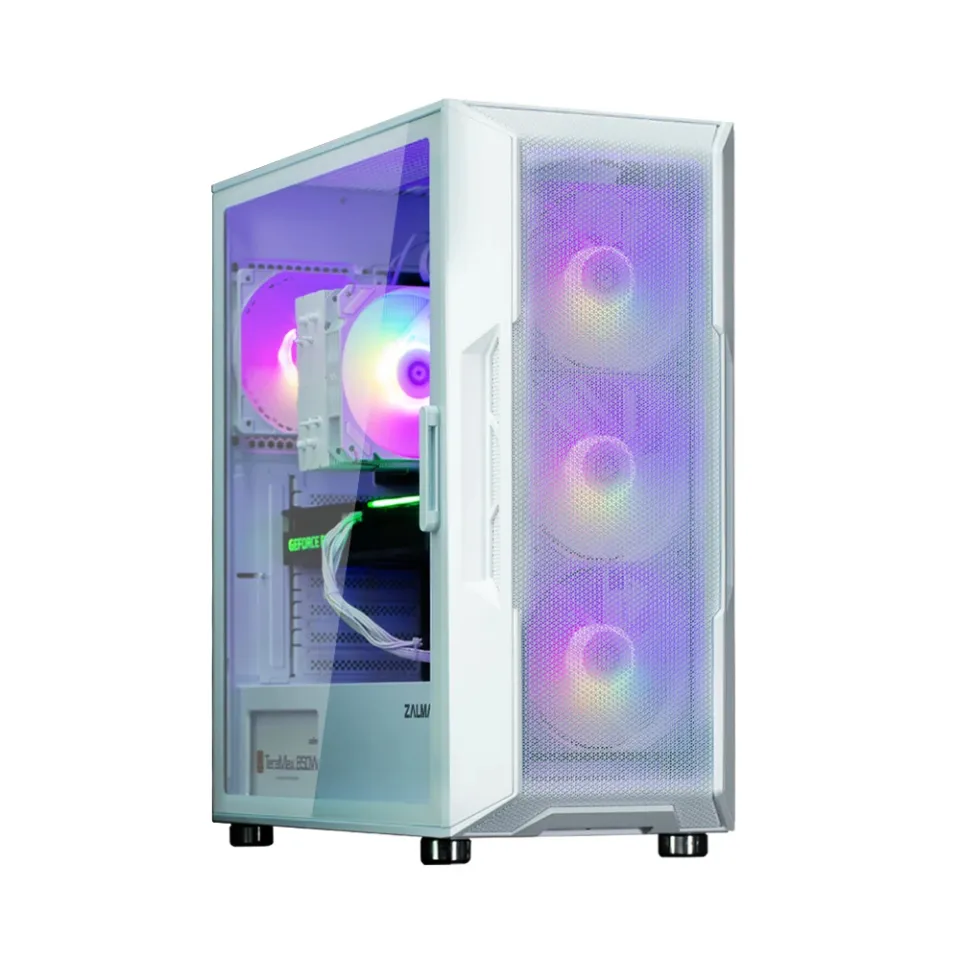 Zalman Case ATX - i3 NEO ARGB White - Mesh, aRGB, Tempered Glass, photo 3