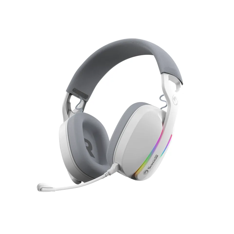 Marvo Gaming Headphones Pulz 70S White - 7.1 RGB - MARVO-HG9086-WH