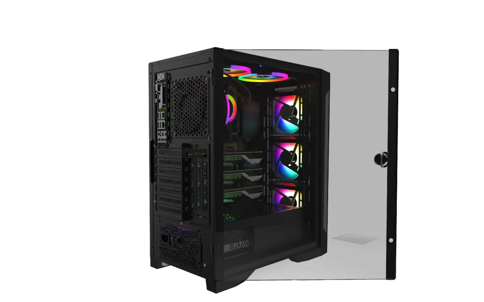 Gamdias Case ATX - TALOS E2 Elite - aRGB, Tempered Glass, foto 6