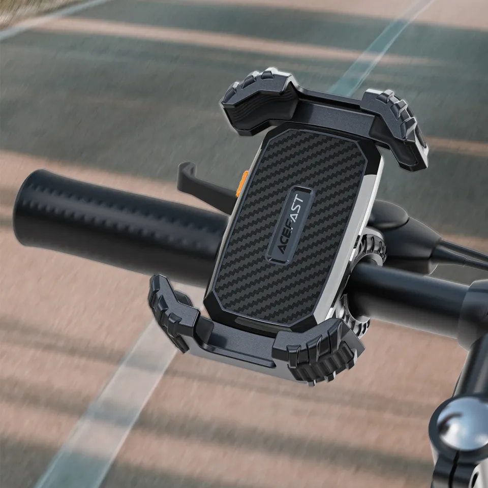 Acefast Bicycle phone holder - Anti-skid, Shock-Absorbing - D23 - Black, foto 6