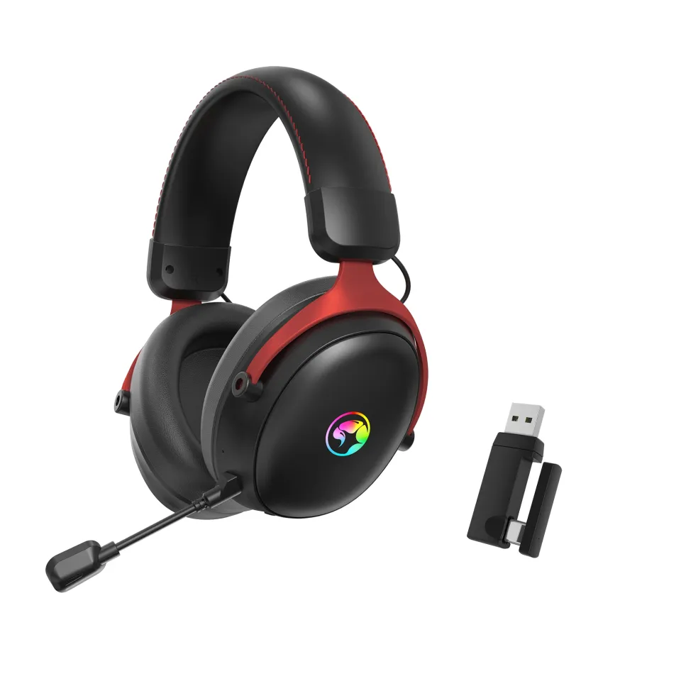 Marvo Gaming Headphones Tactic X Pro - Bluetooth, 2.4G, 7.1, RGB - MARVO-HG9076W, foto 2