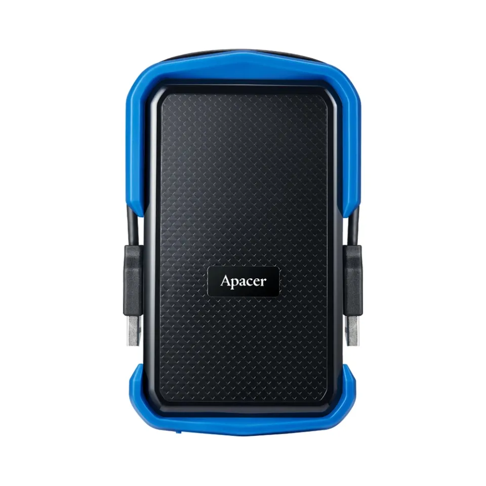 Apacer Portable Hard Drive AC631 2TB USB 3.2 Gen 1, Military-Grade, Shockproof, Black