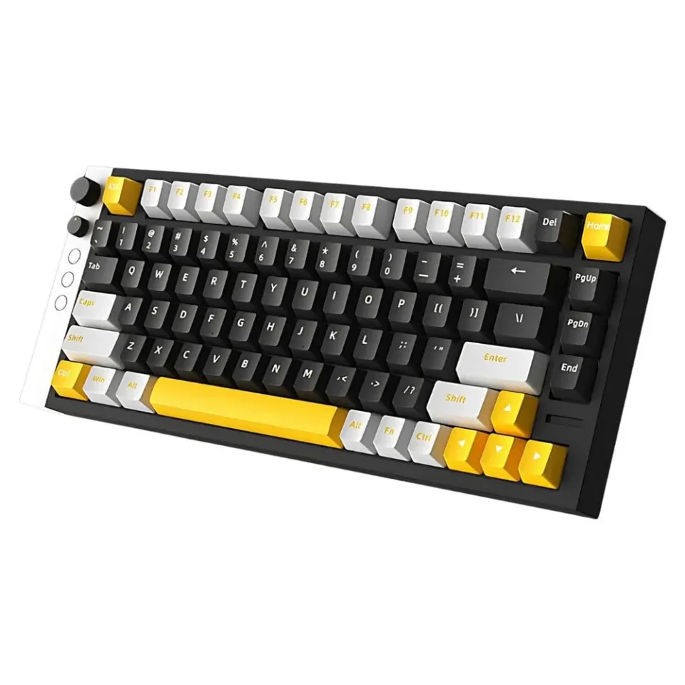Lamzu Professional Gaming Mechanical Keyboard JET 75 - 8K, Magnetic Gateron Jade Switches - Black/Yellow, photo 2