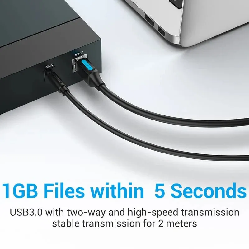 Vention USB 3.0 AM / BM - 0.5M Black - COOBD, foto 6