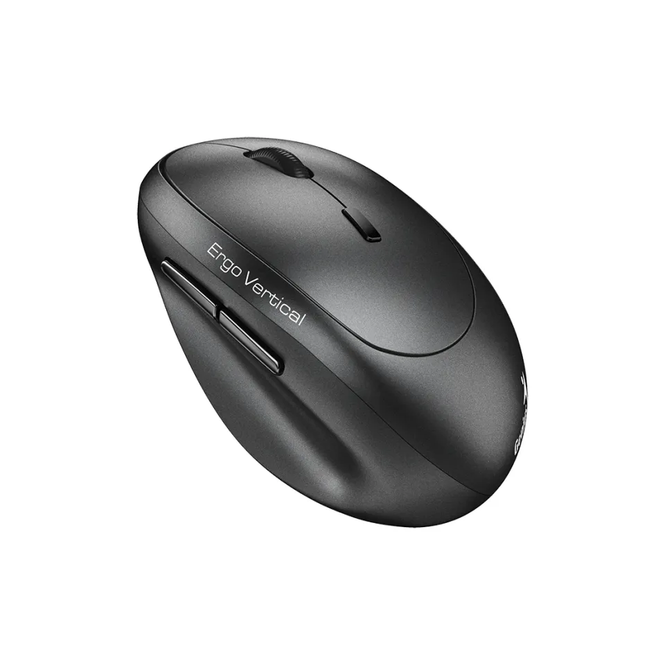 Genius Vertical Mouse wireless Ergo 8350S - Silent, AI, Bluetooth, 2.4G, Dark Grey