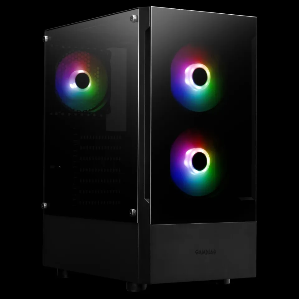 Gamdias Case ATX - TALOS E3 - aRGB, Tempered Glass, foto 3
