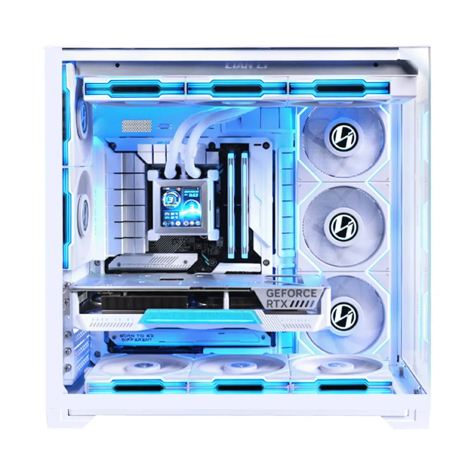 Lian Li Case E-ATX - O11 Vision Compact - White, photo 6