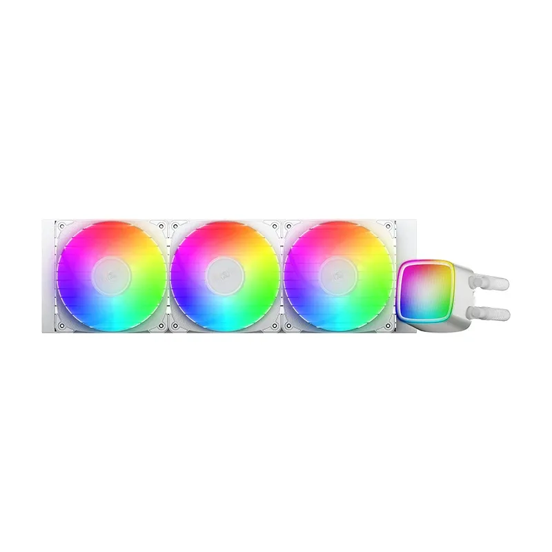 Geometric Future Water Cooling - Eskimo Pro 360 White - Addressable RGB, LGA1851/AM5, photo 2